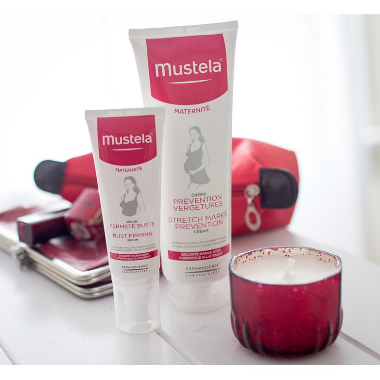 Kem dưỡng chăm sóc cho làn da của các bà bầu một cách nhẹ nhàng mềm mại Mustela Stretch Marks Prevention Cream 150ml - M
