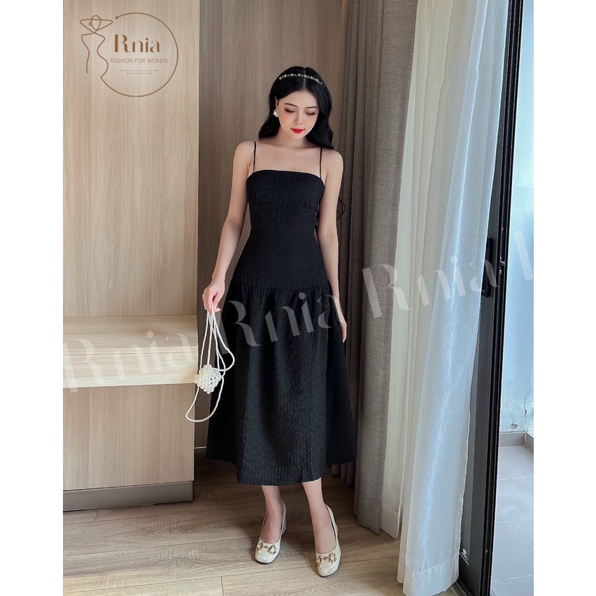 Đầm 2 dây Nữ RNIA chất xốp D22411