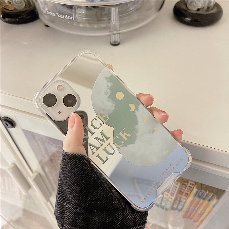 Ốp lưng iphone Ốp Điện Thoại Tráng Gương Họa Tiết Hoa Cho Iphone 11Promax 6/7/8/Plus11/xsmax/Pro Max/Mini 14pro Dinuo case