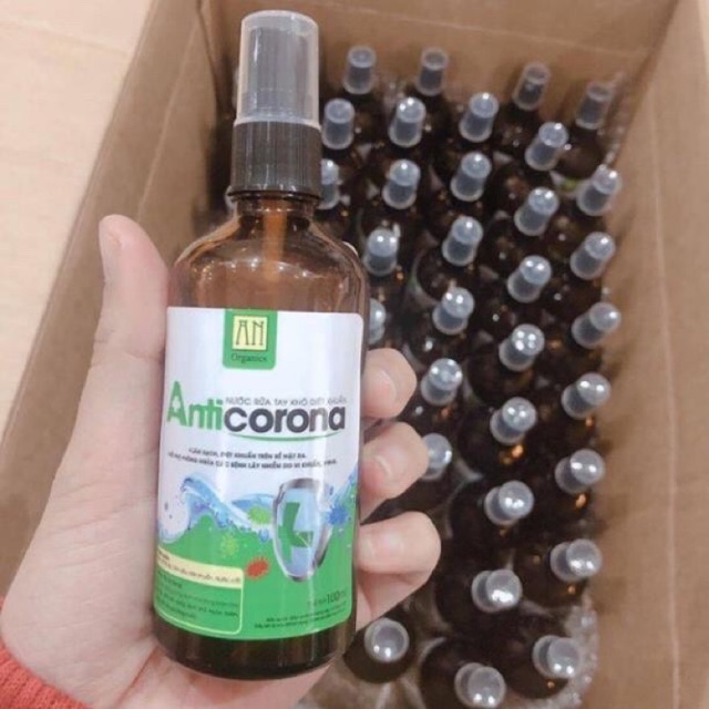 Nước rửa tay khô Anticorona hương xả chanh -100ml