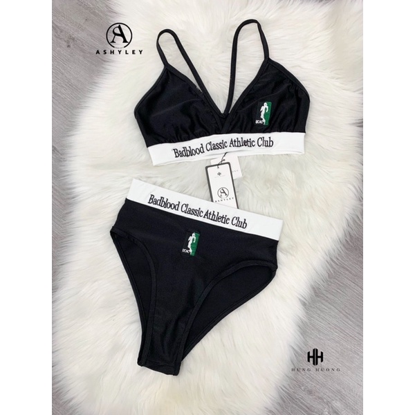 Set bikini badblood thêu chữ mai phương bùi
