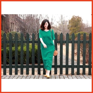Đầm Bigsize Dáng Suông Xanh Lá