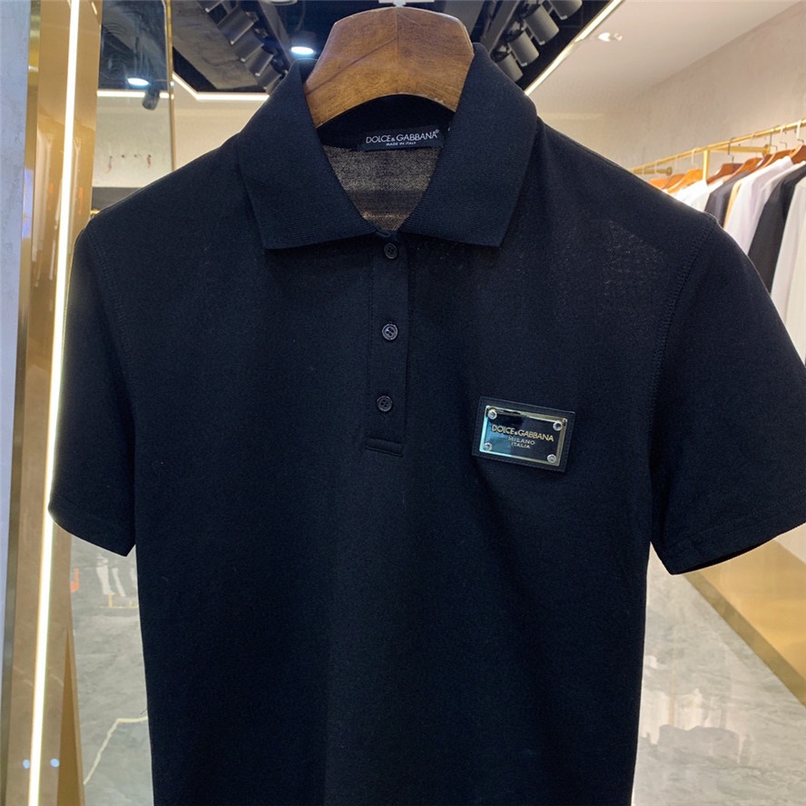 Áo Thun Polo Ngắn Tay In Logo Kim Loại Thời Trang Mùa Hè Dành Cho Nam D0Lce&GABBA 2022 S-4Xl