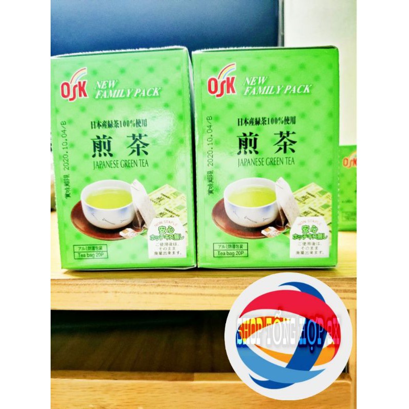 TRÀ XANH TÚI LỌC NHẬT BẢN OSK - GREEN TEA LIPTON 2G X 20 GÓIxa