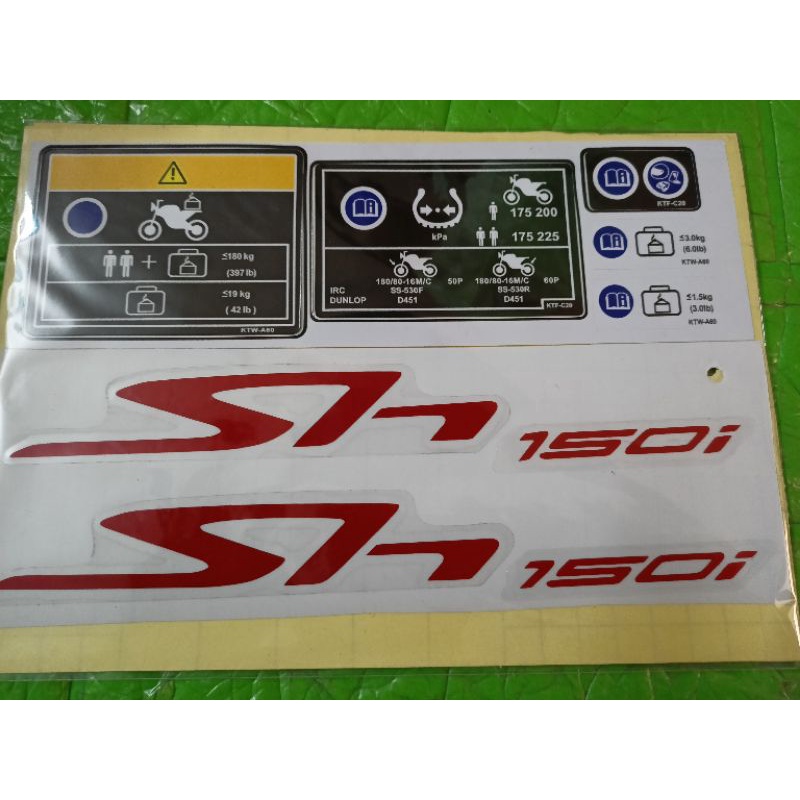 Bộ tem dán Sh ý phản quang New