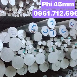Trục nhôm tròn đặc phi 45mm