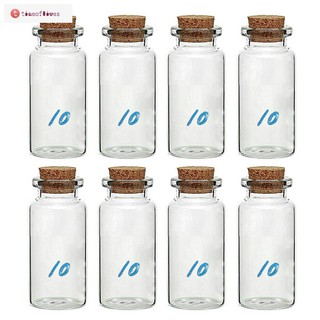 Set 8 lọ thuỷ tinh nút bần mini 10 ml