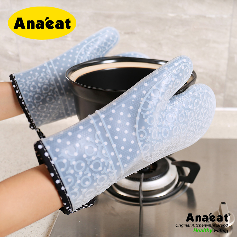 1pc Găng Tay Anaeat Silicon Chịu Nhiệt Độ Cao Chống Trượt Thân thiện Với Da Dùng Cho Nhà Bếp