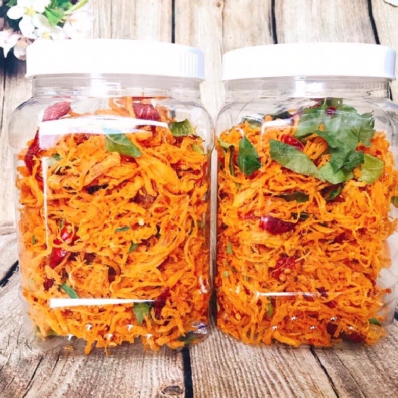 HỦ 500g KHÔ GÀ LÁ CHANH LOẠI NGON | BigBuy360 - bigbuy360.vn