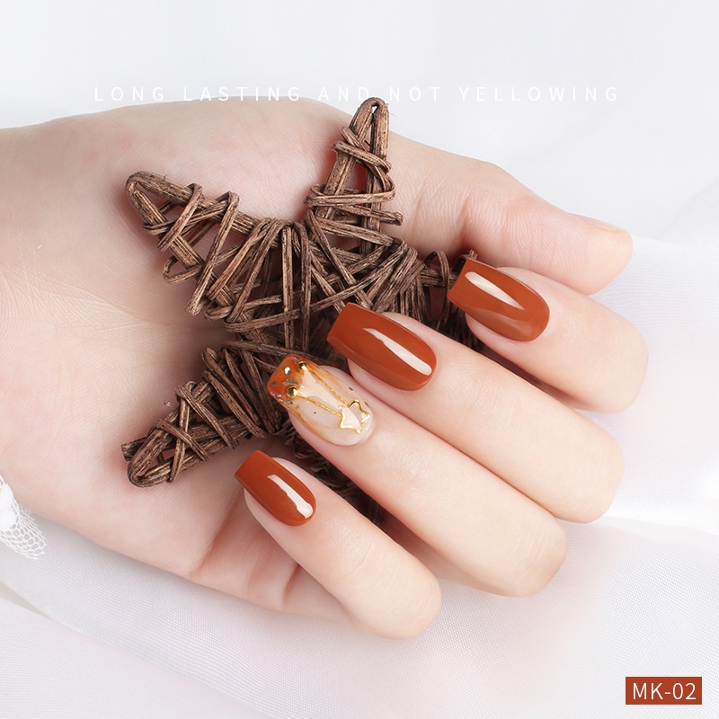 Sơn gel AS móng tay dùng máy hơ tone màu thạch đủ các tone chai đỏ mã DTS 15ml