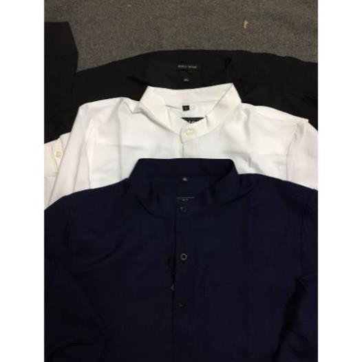 Áo sơ mi nam cổ tàu dài tay, dáng chuẩn, phong cách trẻ trung, năng động, màu sắc đa dạng | BigBuy360 - bigbuy360.vn