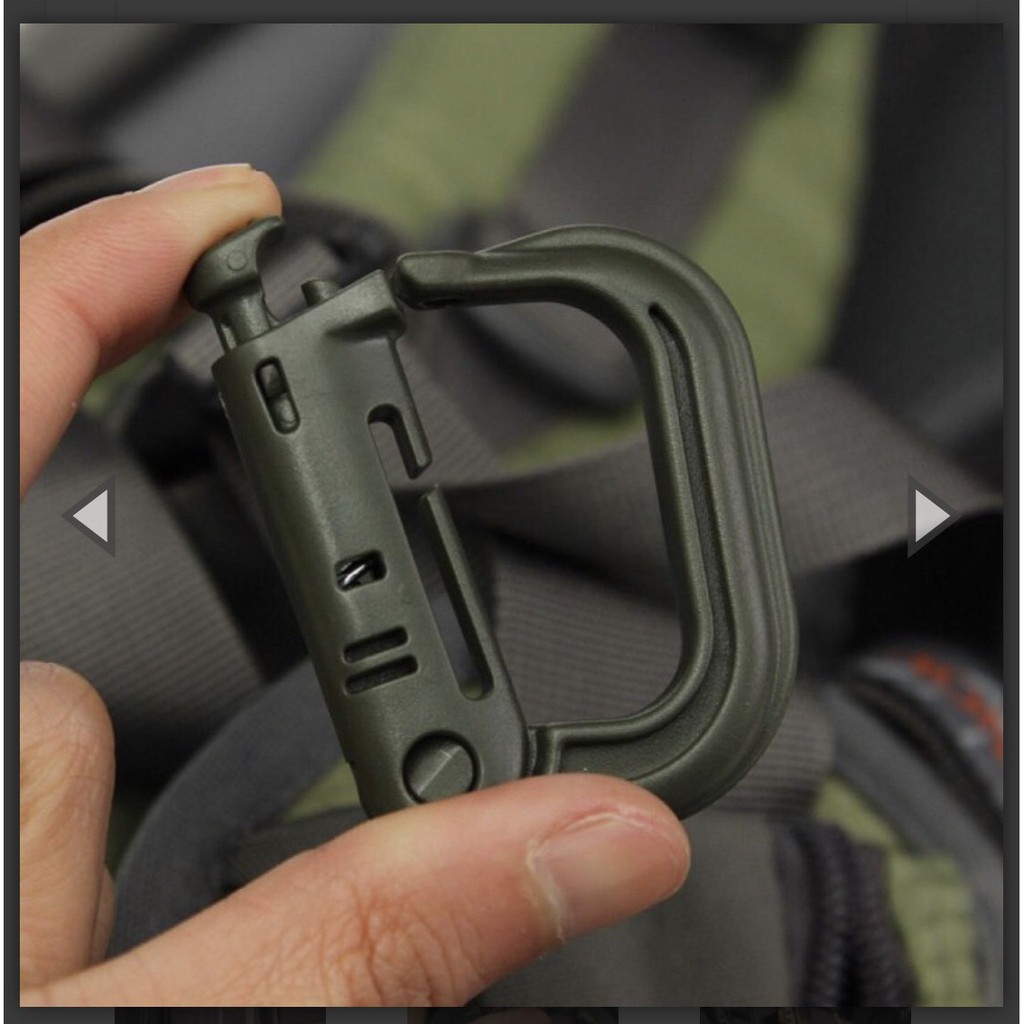Móc Carabiner Nhựa Kẹp Dây Balo (Nhiều Màu) - móc nhựa balo dã ngoại | BigBuy360 - bigbuy360.vn