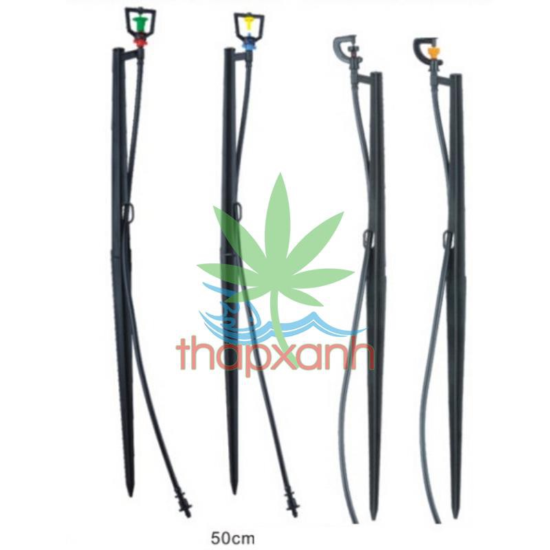 Bộ 10 que cắm tưới xoay 360 độ (50cm) đầy đủ