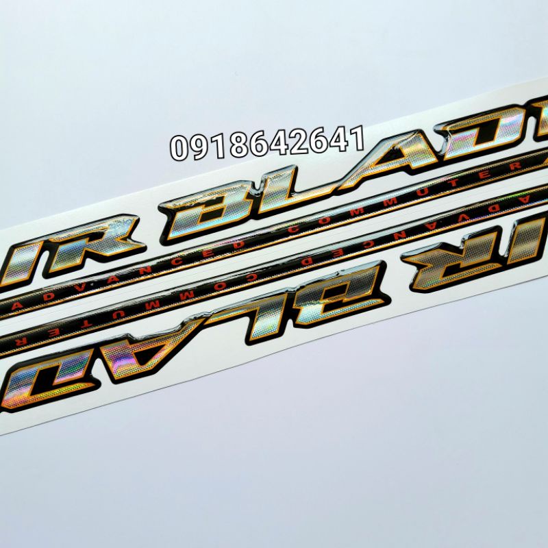 Bộ tem chữ Air Blade việt đời 2009-2010 nhựa dẻo như zin