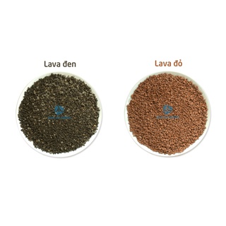 Đá nham thạch lava đỏ/đen 3-6mm