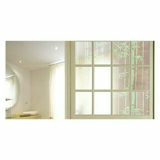 Decal dán kiếng khổ 90cm bụi tre