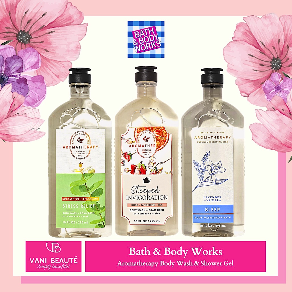 Sữa tắm nước hoa tinh dầu thảo mộc Bath And Body Works Aromatherapy Body Wash & Shower Gel 295ml