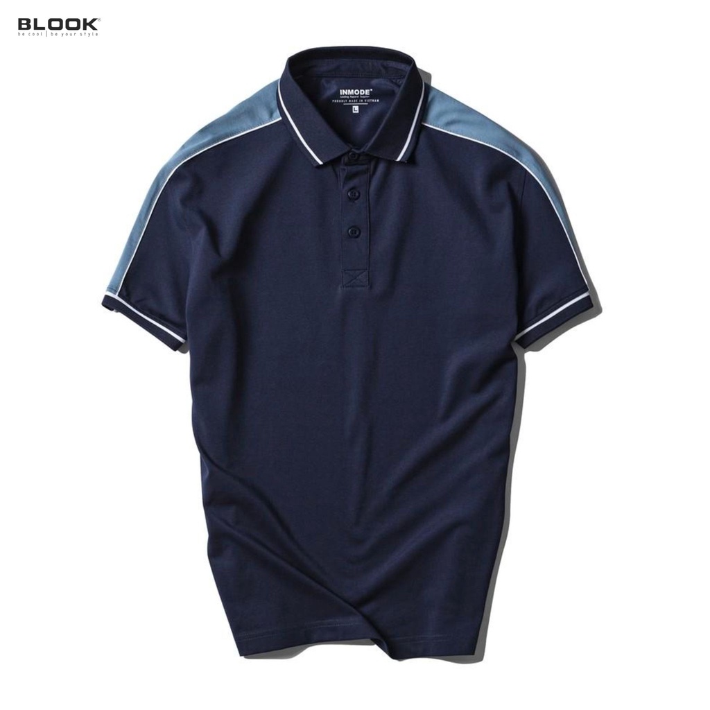 Áo Polo nam BLOOK cổ bẻ phối vải cá sấu Cotton xuất xịn, chuẩn form, trẻ trung, sang trọng, thanh lịch, mã 35525