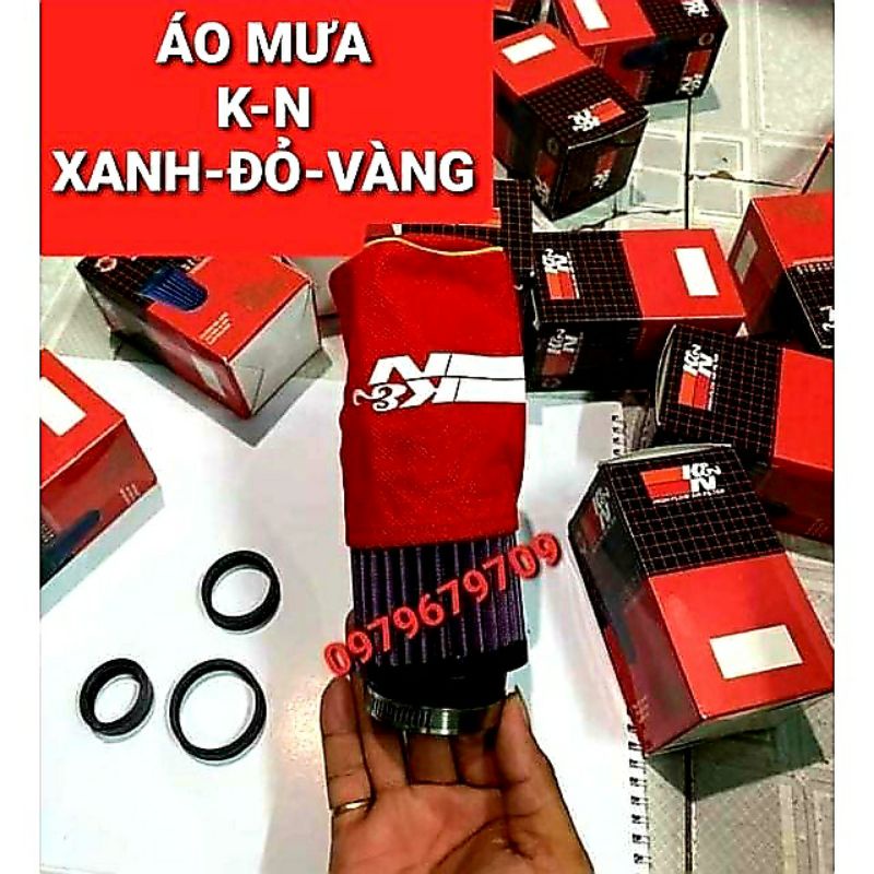 ÁO MƯA CHỐNG NƯỚC K&amp;N HÀNG 1.1 VÃI CỰC BỀN