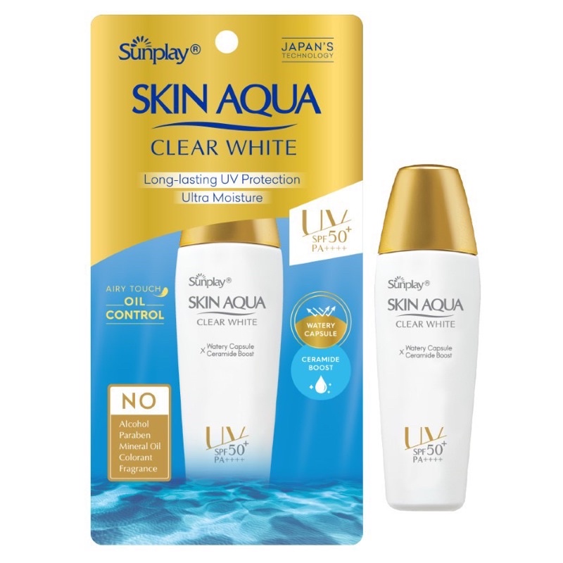 [Authentic] Sữa Chống Nắng Dưỡng Da Trắng Mịn Tối Ưu Sunplay Skin Aqua Clear White SPF50+