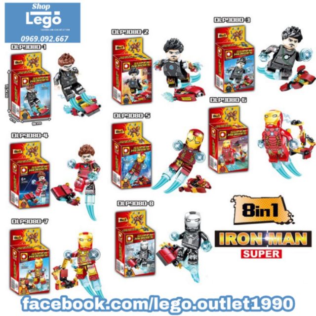 Xếp hình Ironman Tuyển tập Lego Minifigures DLP DLP9080