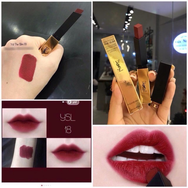 Son YSL Rouge Pur Couture The Slim Màu 18 Reverse Red | BigBuy360 - bigbuy360.vn