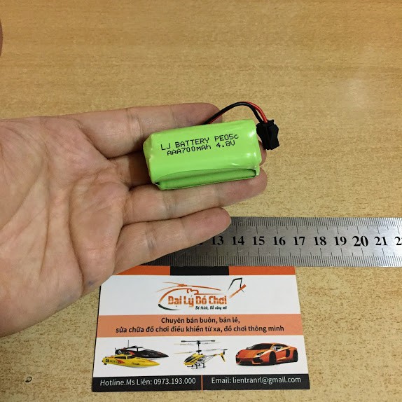[RUBYRC] Pin sạc AAA điện áp 4.8v dung lượng 700mAh xếp vuông chân SM tại RUBYRC