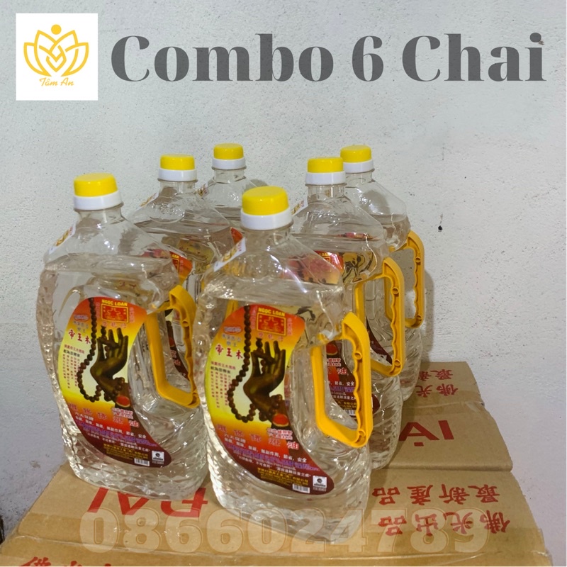 1 Thùng dầu cát tường lưu ly 6 chai màu Trắng