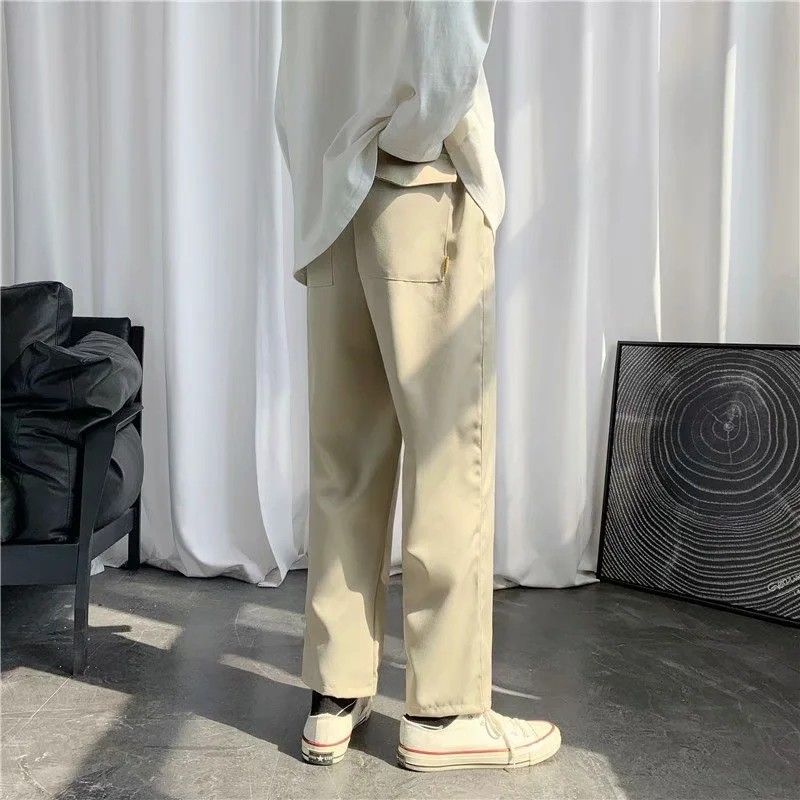 Quần dài màu trơn đơn giản dễ phối đồ dành cho nam có size S-3XL | BigBuy360 - bigbuy360.vn