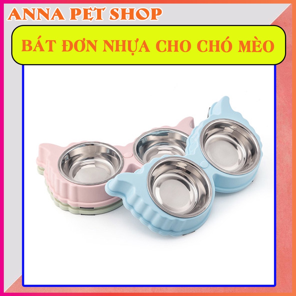 Bát Ăn Đôi Inox Dành Cho Chó Mèo Cánh Thiên Thần - Giúp Boss Vừa Ăn Vừa Du Ngoạn Tiên Cảnh