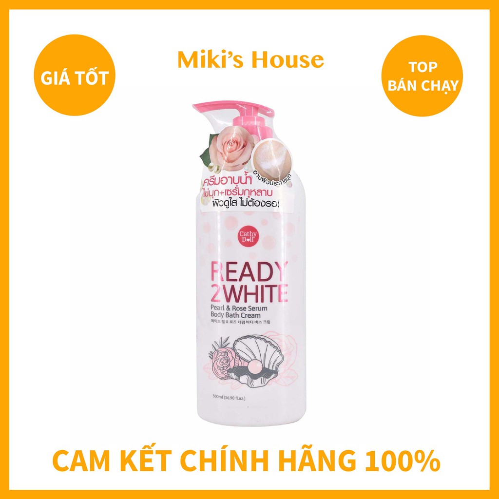 SỮA TẮM TRẮNG DA READY 2 WHITE PEARL AND ROSE CATHY DOLL THÁI LAN 500ML