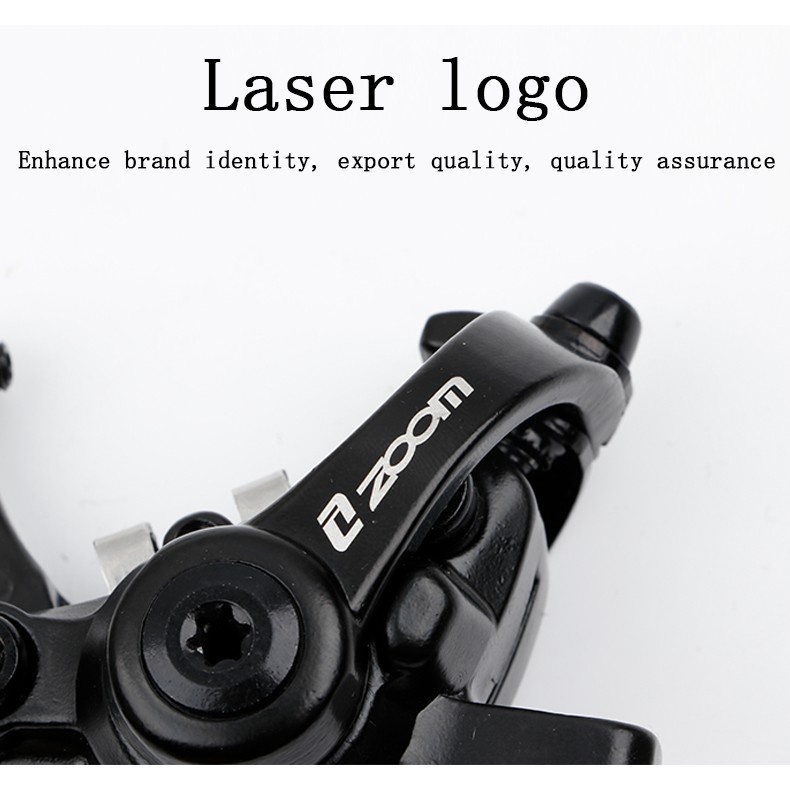 ZOOM Má Phanh Xe Đạp Leo Núi DB680 Phanh Đĩa Kéo Đường Pittông Đôi Hợp Kim Phanh Xe Đạp Leo Núi