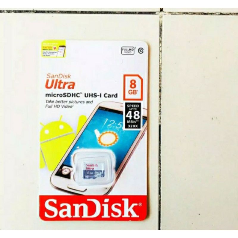 Thẻ Nhớ Sandisk Ultra 8gb Class 6 Mmc Micro Sd 8gb