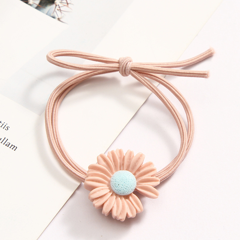 Dây buộc tóc Scrunchies HD127 hoa cúc khuyết