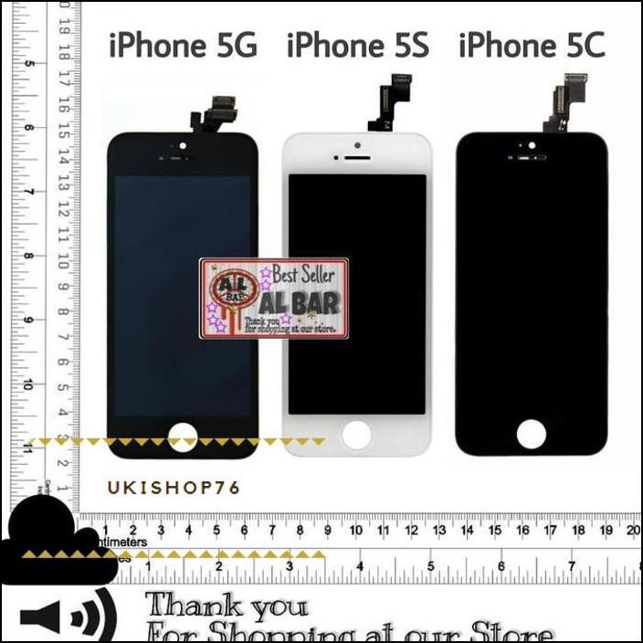 Màn Hình Cảm Ứng Lcd Màu Trắng Đen Cho Iphone 5 5g 5c 5s Gsm Cdma