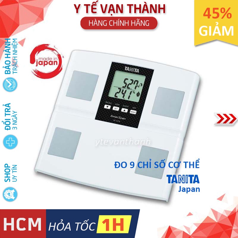 ✅ Cân Sức Khỏe Và Phân Tích Cơ Thể: TANITA BC-541N JAPAN (Phân Tích 9 Chỉ Số Cơ Thể) -VT0554