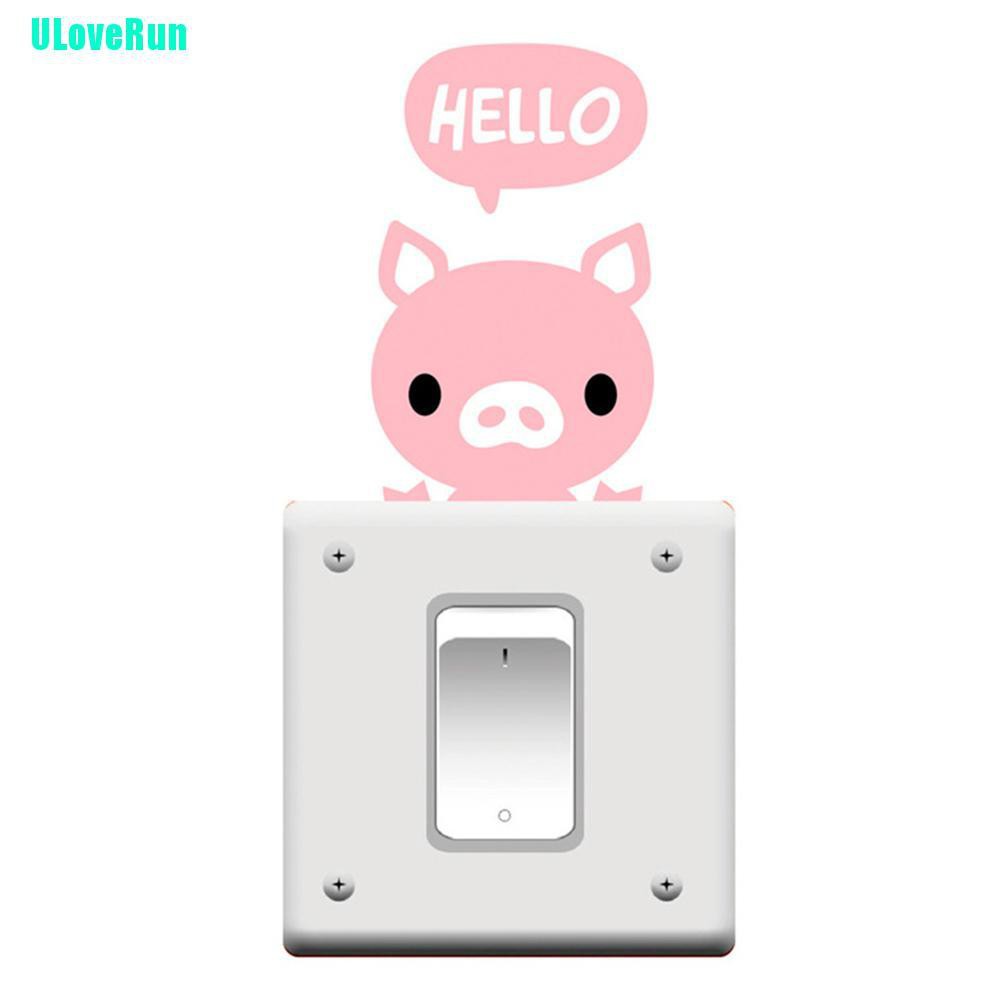 Miếng Dán Trang Trí Công Tắc Hình Nhân Vật Hoạt Hình Thân Thiện Với Môi Trường