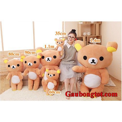 Gấu Bông Rilakuma Siêu Mềm Siêu Dễ Thương - Chất Liệu Cao Cấp - Kích Thước 55cm- Được Xem Hàng Trước