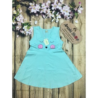 Đầm xòe bé gái tai mèo hàng xuất xịn có size 30kg