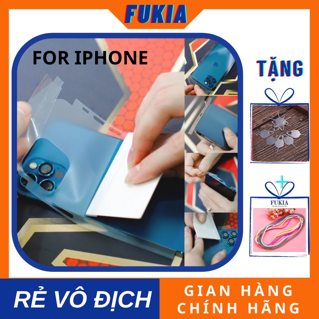 Dán PPF full lưng viền lỗ loa iPhone 13/ 13 Pro/ 13 Promax, iPhone 12/ 12Pro/ 12 Promax, iPhone 11/ 11 Pro / 11 Promax