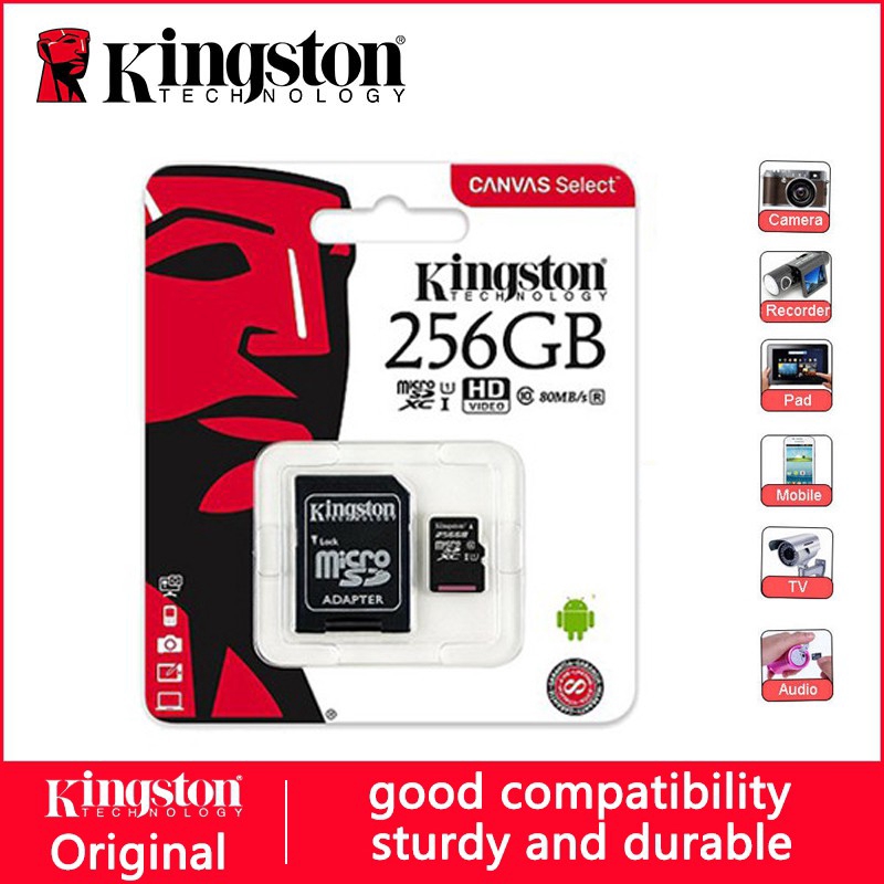 Thẻ Nhớ Micro Sd Kingston 80mb / S 16gb / 32gb / 64gb / 128gb