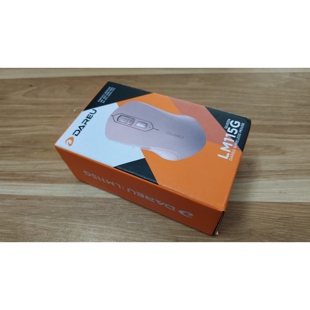 Chuột không dây DAREU LM115G Pink chính hãng Mai Hoàng BH 24 Tháng