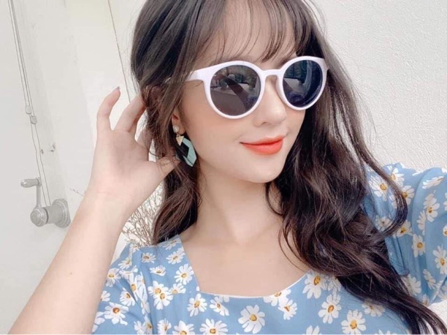 [Mã FAMS12 hoàn 12K xu đơn 50K] Kính râm nữ phong cách Hàn Quốc - kính mát gọng tròn | BigBuy360 - bigbuy360.vn