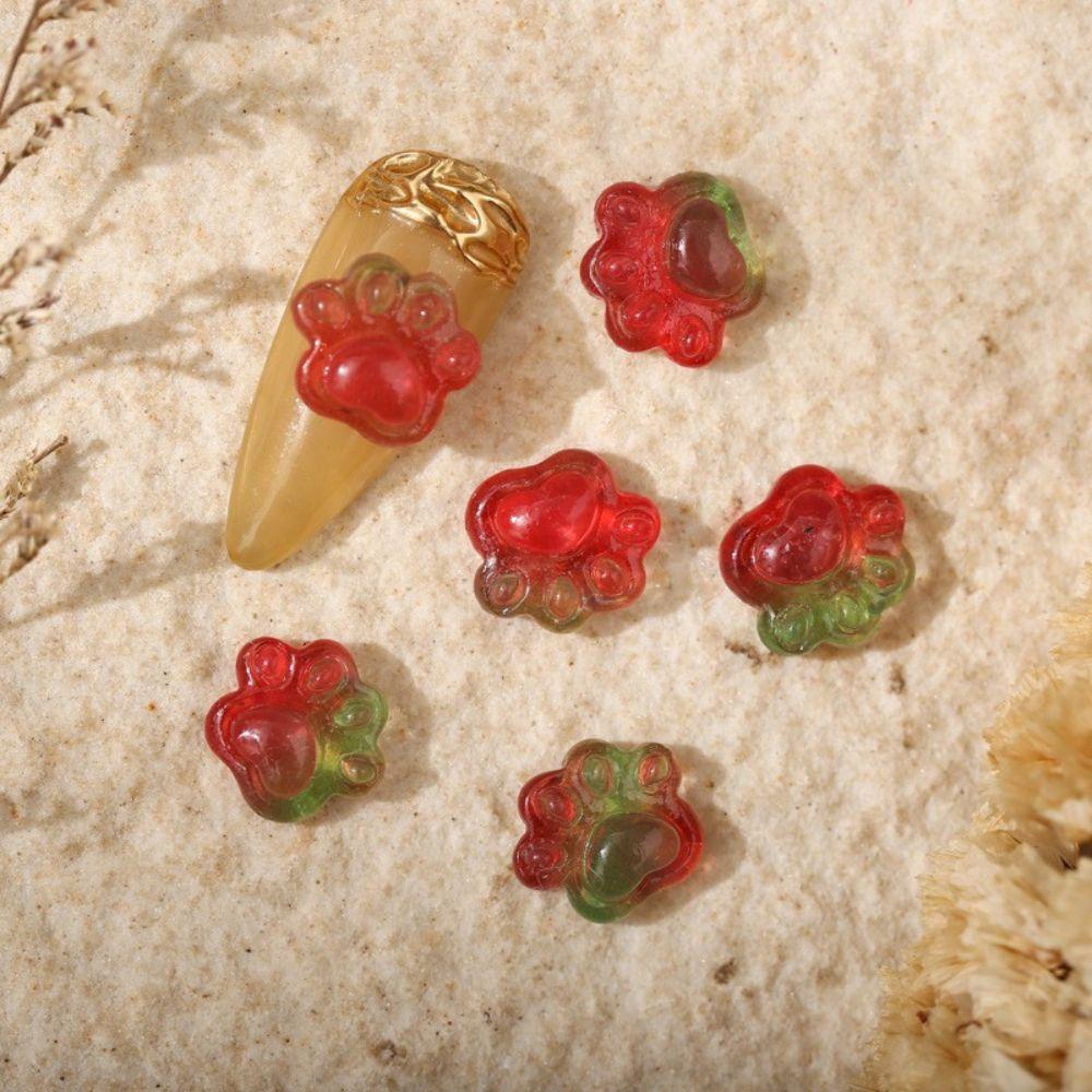 Vật Liệu Resin Màu Gradient Đính Đá Trang Trí Móng Tay DIY