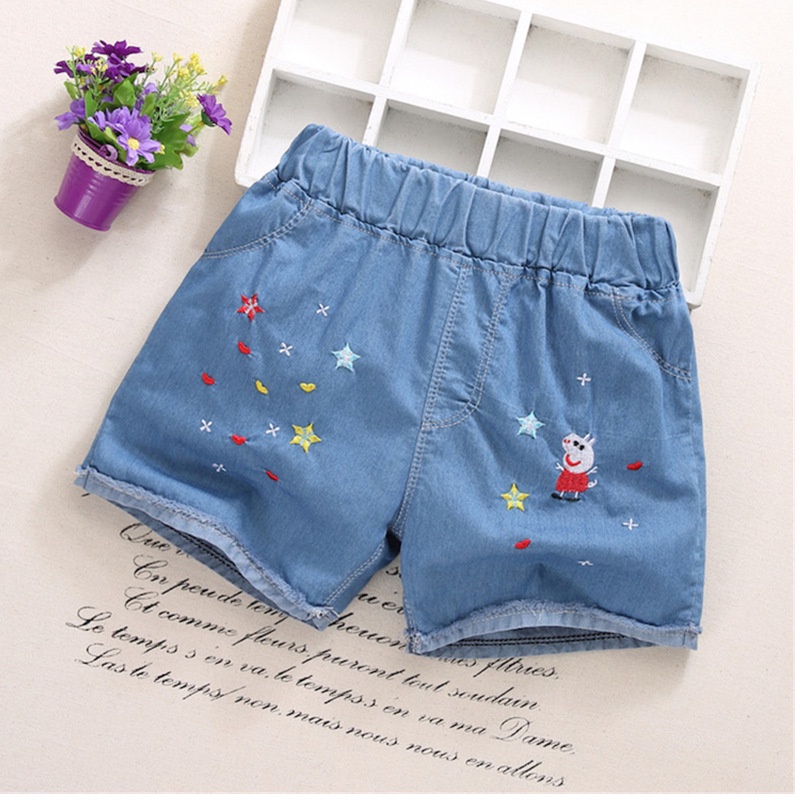 Quần đùi jean cho bé, vải mềm