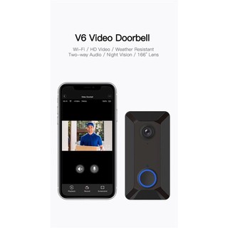 V6 Wifi Chuông cửa không dây thông minh 720p Video Camera lưu trữ đám mây chuông cửa Cam Chống Nư