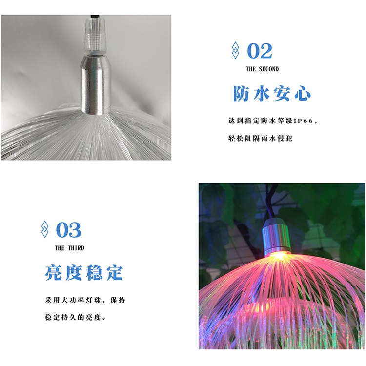 Đèn Led Sợi Quang Ánh Sáng Bầu Trời Đầy Màu Sắc Sinh Động