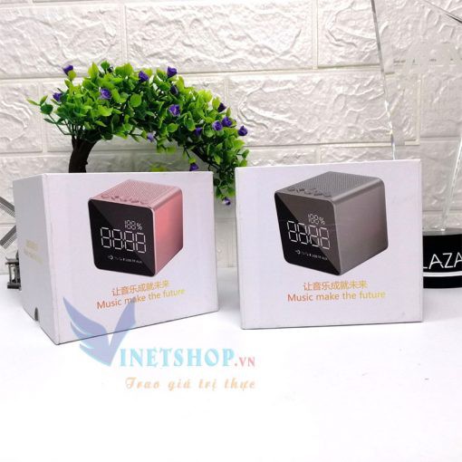 Loa Bluetooth mini F03 đa năng Kiêm Đồng Hồ Báo Thức, soi gương Hỗ Trợ AUX, USB, Thẻ SD -DC2963