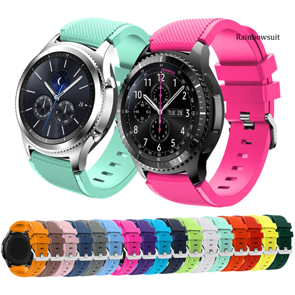 Dây Đeo Silicone Cho Đồng Hồ Thông Minh Samsung Gear S3 Frontier / Classic