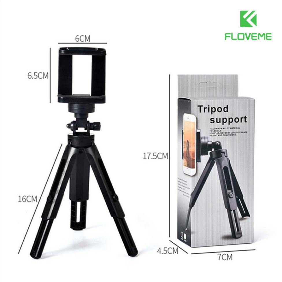 Chân Kẹp Điện Thoại Tripod Mini 3 chân MT01 (Kèm Đầu Kẹp), Kẹp Điện Thoại Bạch Tuộc 3 Chân .